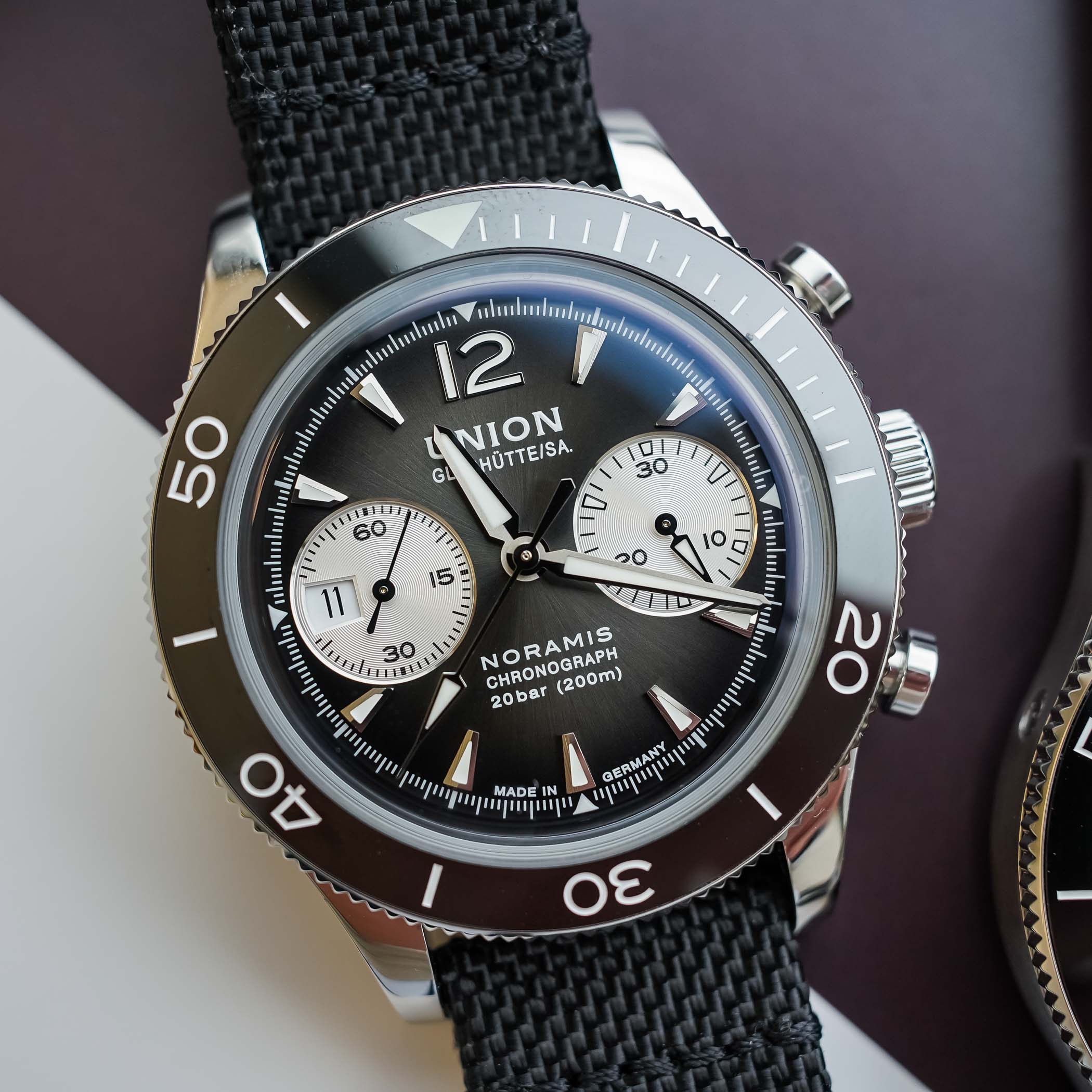 Union Glashutte Noramis Chronograph Sport - diving chronograph - hands-on - 4