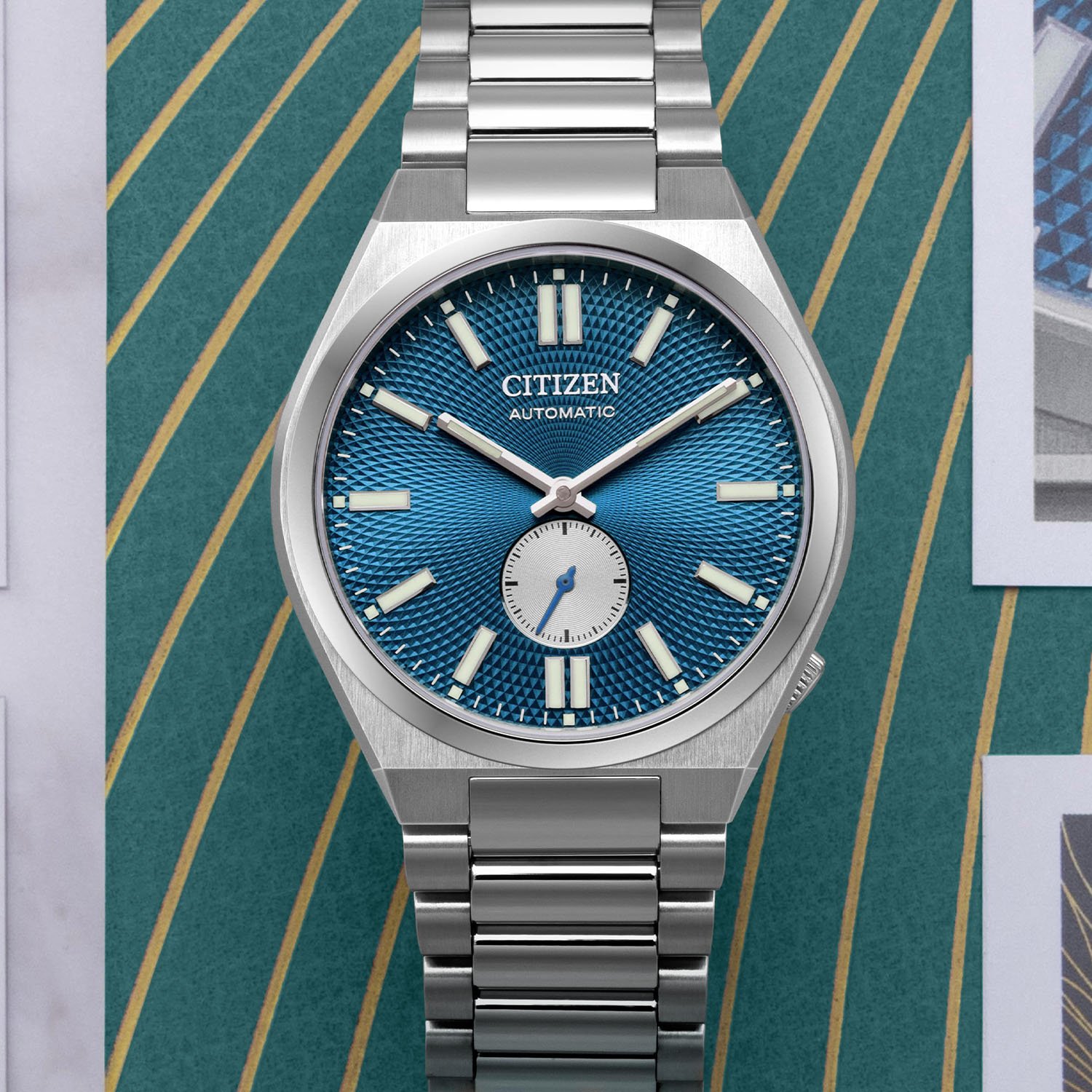 New Citizen Tsuyosa dial colors and small seconds models 2024-Citizen-Tsuyosa-Small-Second-automatic-Blue-NK5010-51L-1