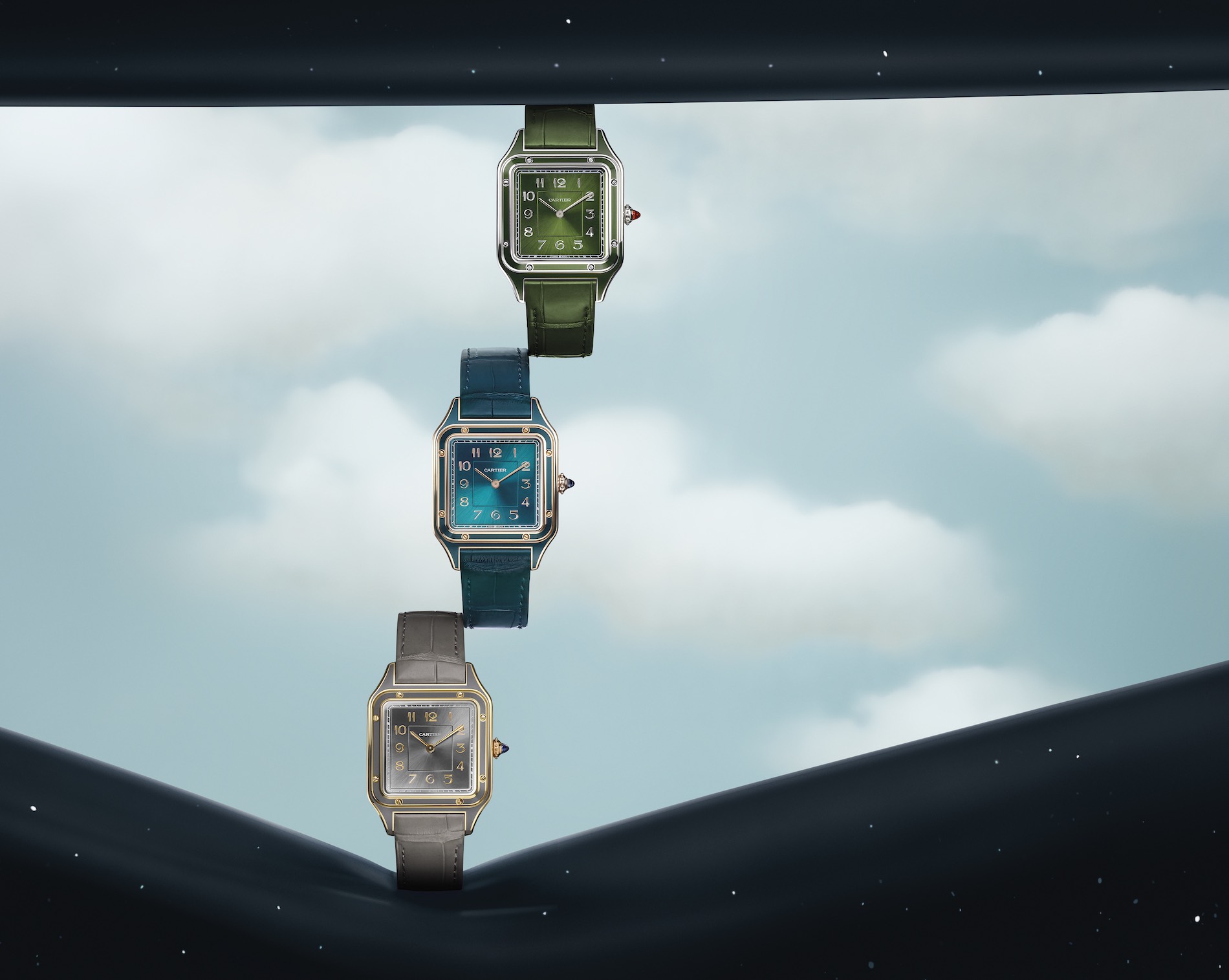 Introducing 3 New Cartier Santos Dumont Lacquered Models