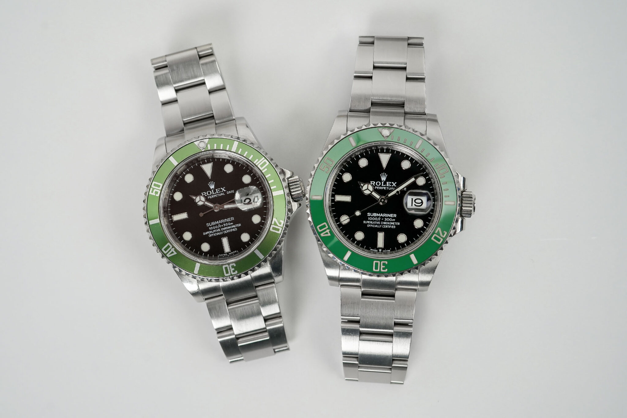 InDepth The Battle of Green Rolex Submariner, Kermit 16610LV vs. Starbucks 126610LV