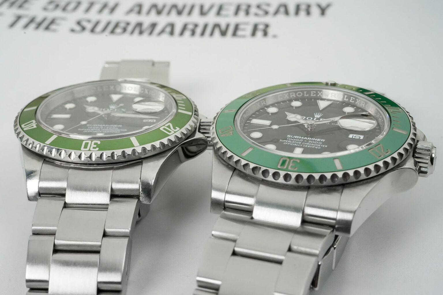 InDepth The Battle of Green Rolex Submariner, Kermit 16610LV vs. Starbucks 126610LV