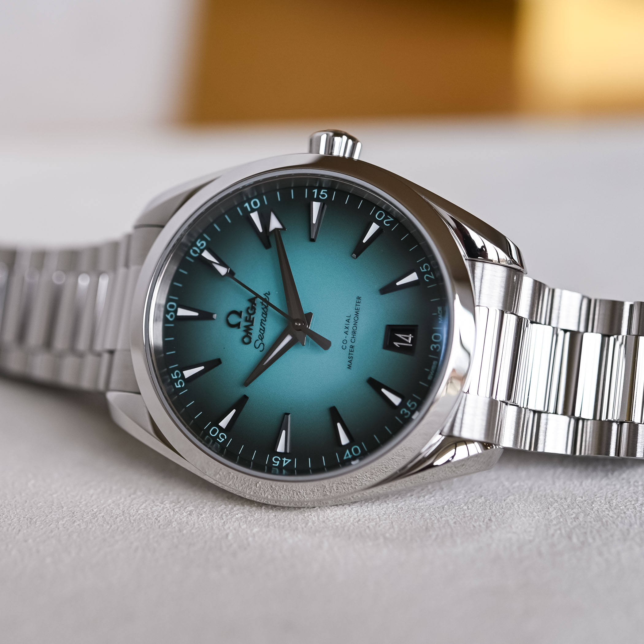 Hands On The Omega Seamaster Aqua Terra 150m With Gradient Turquoise Dials Hands On The Omega Seamaster Aqua Terra 150m With Gradient Turquoise Dials