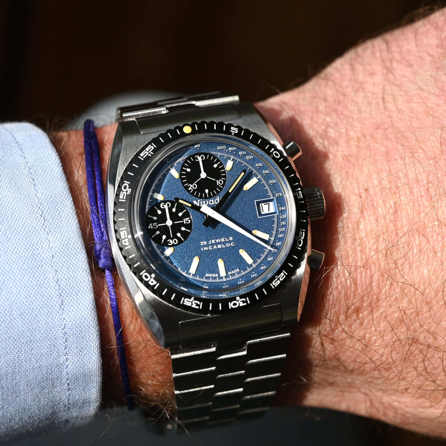 The Nivada Grenchen Chronosport Blue | Wrist Watch Forums