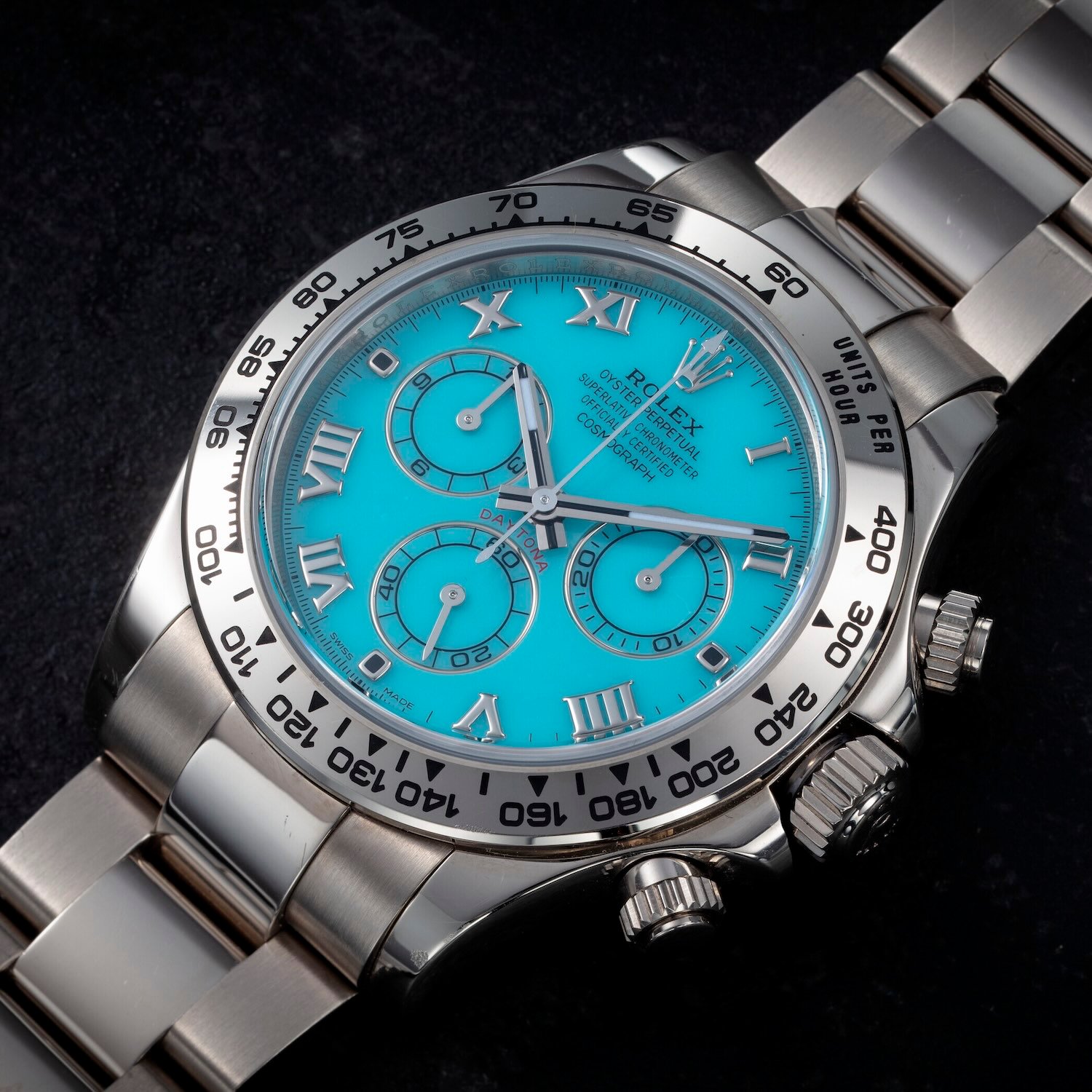 Practical thoughts about the Rolex Daytona “Alcaraz” 126518ln with turquoise paint switch